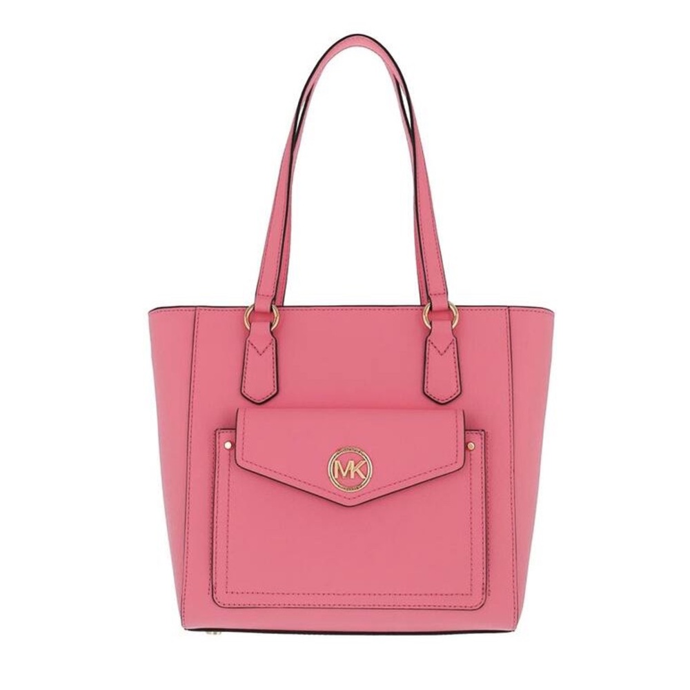 Michael Kors Joey Medium Saffiano Leather Tote Tea Rose-matching wallet posted